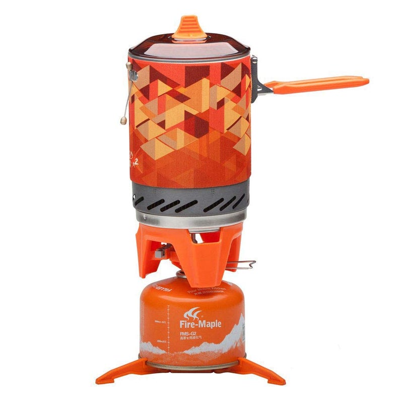 Fire-Maple Fire Maple X2 Cooking System Portable Backpacking Camping Stove Camping Pot with Piezo Ignition - Image 1
